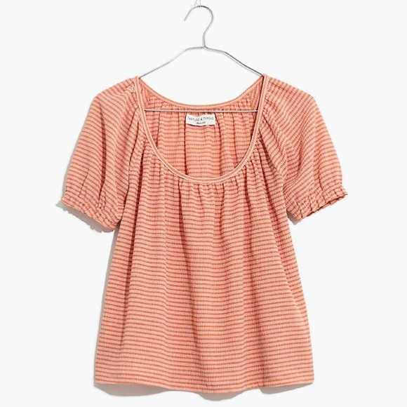 Madewell Tops - Madewell Peasant Top in Stripe M
